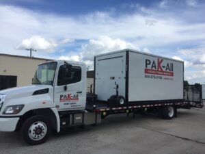 portable storage moving truck